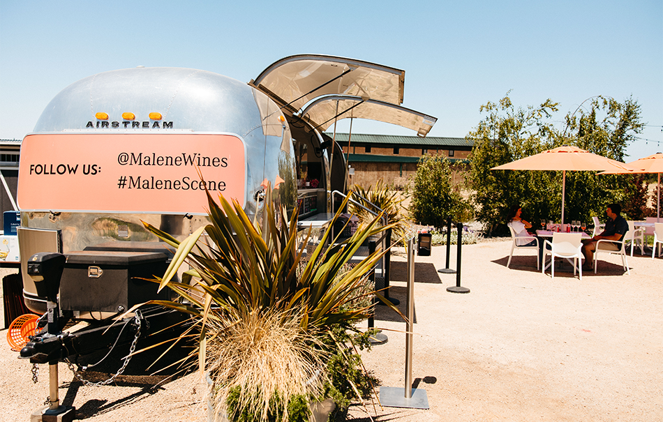 Malene Wine Tasting Airstream